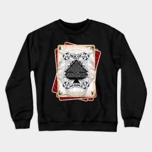 The Ace of Spades - Cards Crewneck Sweatshirt